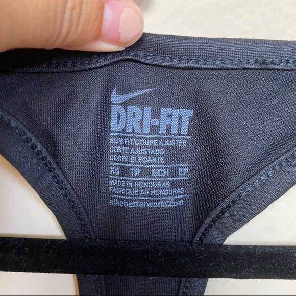 NWOT NIKE Black Dri-Fit Racerback Tank Top - Picture 4 of 5